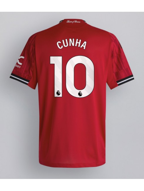 Manchester United Matheus Cunha #10 Replika Hemmakläder 2025-26 Kortärmad Manchester United Matheus Cunha #10 Replika Hemmakläder 2025-26 Kortärmad